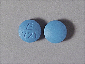 Pill E 721 Blue Round is Desipramine Hydrochloride