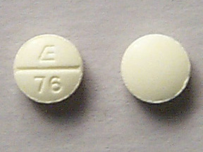 Pill E 76 Yellow Round is Phendimetrazine Tartrate