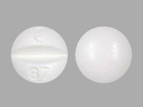 Pill E 87 White Round is Estradiol