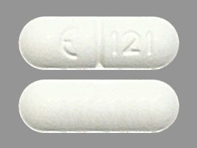 Pill E 121 White Capsule/Oblong is Sotalol Hydrochloride (AF)