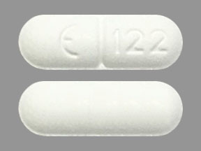 Pill E 122 White Capsule/Oblong is Sotalol Hydrochloride (AF)