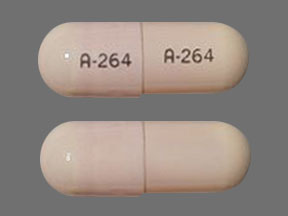 Pill A-264 Pink Capsule-shape is Isradipine.