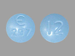 Pill E 297 12 Blue Round is Fycompa