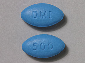 Pill 500 DMI Blue Oval is Proquin XR