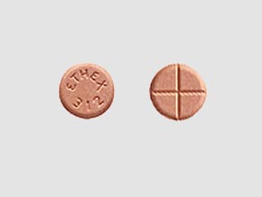 Pill ETHEX 312 Orange Round is Dextroamphetamine Sulfate