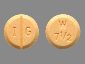 Warfarin sodium 7.5 mg I G W 7 1/2