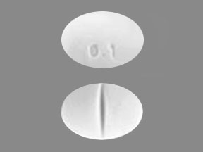 Pill 0.1 White Oval is Desmopressin Acetate