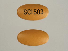 Pill SCI 503 Orange Elliptical/Oval is Sular