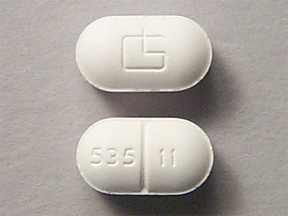 Pill 535 11 Logo White Capsule/Oblong is Esgic