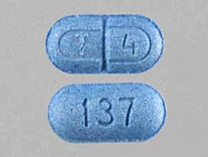 Pill T 4 137 Blue Elliptical/Oval is Levothyroxine Sodium