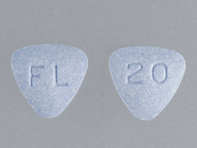 Pill FL 20 Blue Three-sided is Bystolic