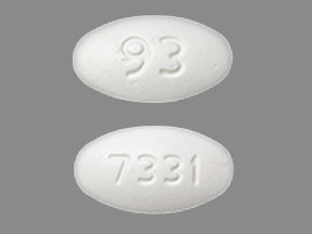 Pill 93 7331 White Oval is Fenofibrate