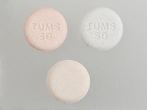 Pill TUMS SD  Round is Tums Smoothies
