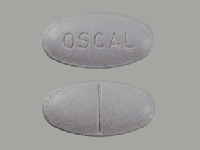 Pill OSCAL Gray Elliptical/Oval is Os-Cal Ultra