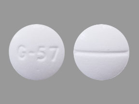 Pill G-57 White Round is Sodium Bicarbonate