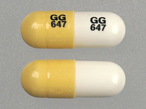 Pill GG 647 GG 647 White & Yellow Capsule-shape is Ramipril