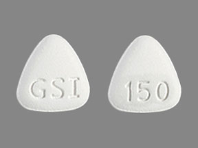 Pill GSI 150 White Three-sided is Viread
