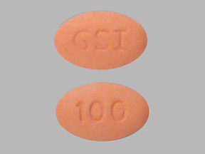 Pill GSI 100 is Zydelig 100 mg