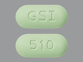 Pill GSI 510 Green Capsule-shape is Genvoya