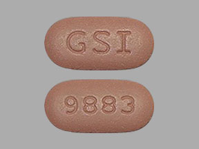 Pill GSI 9883 is Biktarvy bictegravir 50 mg / emtricitabine 200 mg / tenofovir alafenamide 25 mg