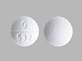 Bendroflumethiazide and nadolol 5 mg / 80 mg G 532