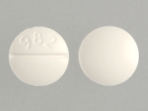 Pill 982 White Round is Digoxin