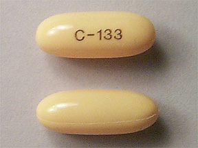 Pill C133 Yellow Elliptical/Oval is Valproic Acid