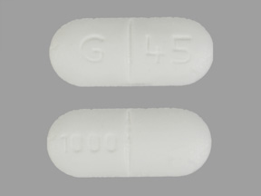 Metformin hydrochloride 1000 mg G 45 1000
