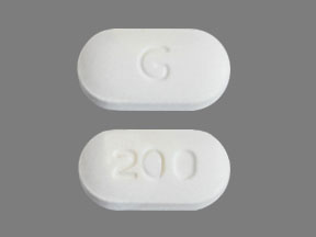 Pill G 200 White Capsule/Oblong is Telmisartan