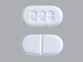 Pill 228 White Capsule/Oblong is Lamotrigine (Chewable, Dispersible)