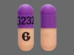Pill G232 G Orange Capsule-shape is Omeprazole Delayed-Release