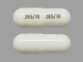 Pill 265 10 265 10 White Capsule/Oblong is Atomoxetine Hydrochloride