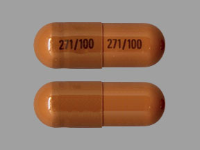 Pill 271 100 271 100 Brown Capsule/Oblong is Atomoxetine Hydrochloride