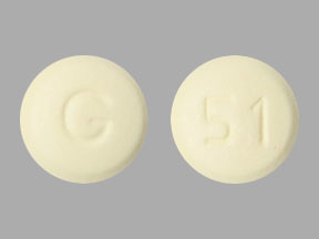 Pill G 51 Yellow Round is Solifenacin Succinate