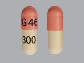 Pill G46 300 Brown & Yellow Capsule/Oblong is Nizatidine