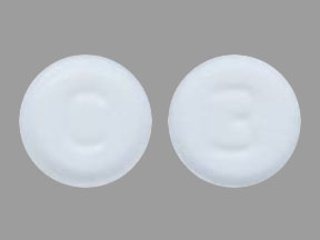 Pill C 3 White Round is Nitroglycerin (Sublingual)