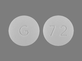 Pill G 72 White Round is Frovatriptan Succinate