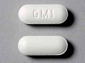 Pill GM1 White Elliptical/Oval is Phena-Plus