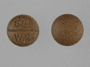 Pill GPI W2 Brown Round is Senna