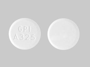 Acetaminophen 325 mg GPI A325