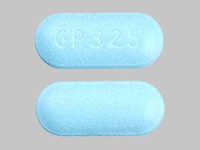 Pill GP 325 Blue Capsule-shape is Acetadryl