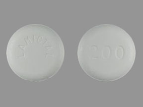 Pill LAMICTAL 200 White Round is Lamictal ODT