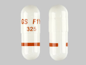 Pill GS F1Y 325 White Capsule/Oblong is Rythmol SR