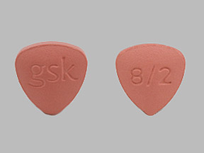 Pill gsk 8/2 Pink Three-sided is Avandaryl
