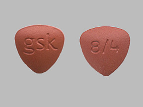 Pill gsk 8/4 Red Three-sided is Avandaryl