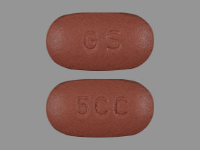 Pill GS 5CC Red Oval is Requip XL