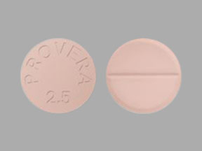 Pill PROVERA 2.5 Orange Round is Provera