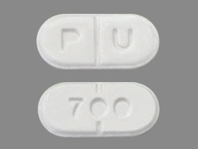 Pill P U 700 White Oval is Cabergoline