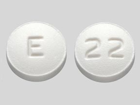 Pill E 22 White Round is Topiramate