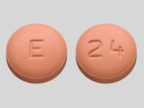 Pill E 24 Pink Round is Topiramate